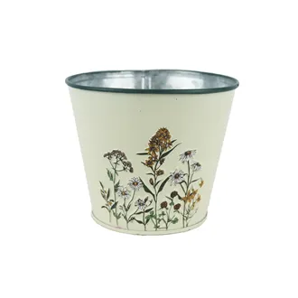 Tin flower pot K4681/1