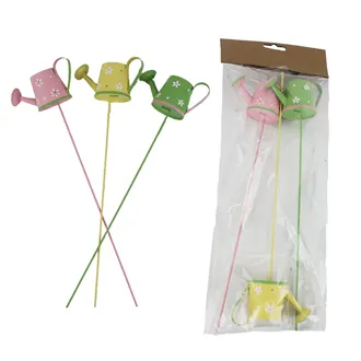 Watering can flower pick, 3 pcs K4771