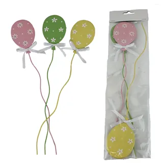 Easter egg flower pick, 3 pcs, K4774