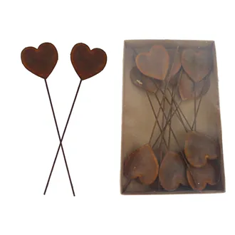 Heart Garden Stake, 12 pcs K4847
