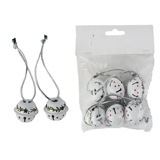 Hanging Jingle Bell S/6 K4894
