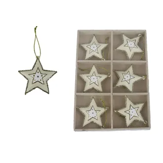 Hanging Star 6 pcs K4945