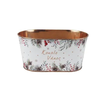 Christmas Oval Flower Pot K4990/1
