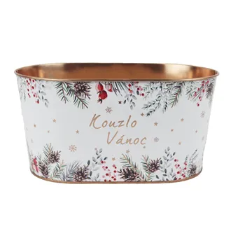 Christmas Oval Flower Pot K4990/2