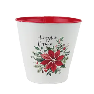 Christmas Tin Flower Pot K4992/3