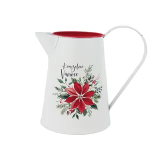 Christmas Tin Watering Can K4994
