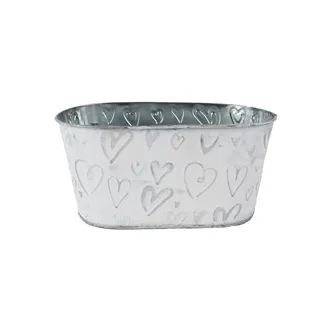 Oval Metal Flower Pot K5042/1