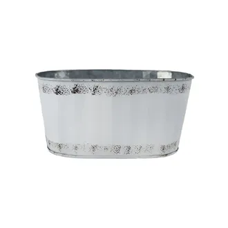 Oval Metal Flower Pot K5048/1