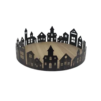 Decorative tray town K5069/1