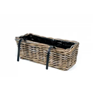 Rattan box with hook M0072/1