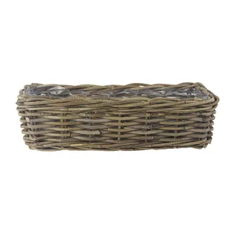 Natural rattan box cube M0073/2