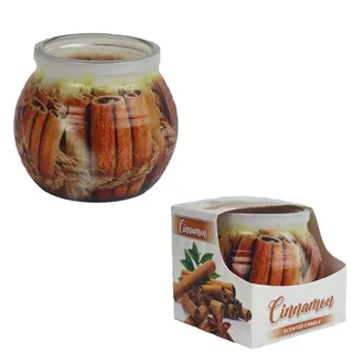 Scented candle in glass MIRAL CINNAMON 85g