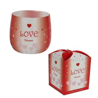 Scented candle in glass EXCLUSIVE LOVE, 100g