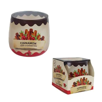 Scented candle in glass CINNAMON WITH CRANBERRIES 100g G