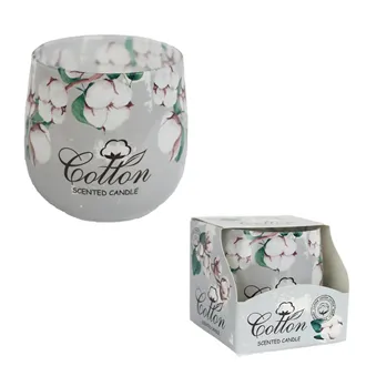 Scented candle in glass COTTON 100g G