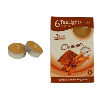 Tealight CINNAMON WITH CRANBERRIES 6 Pcs. MSC-TL1025