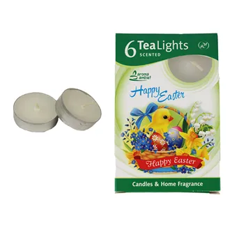 Tealight HAPPY EASTER CHICK 6 Pcs. MSC-TL1032
