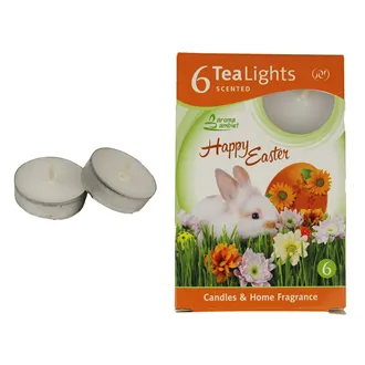 Tealight HAPPY EASTER BUNNY 6 Pcs. MSC-TL1033