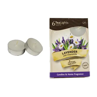Tealight LAVENDER WITH CAMOMILE 6 Pcs. MSC-TL1034