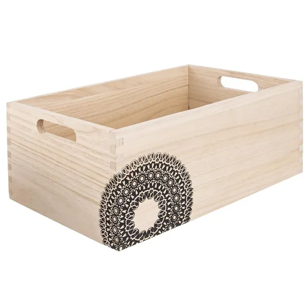 MANDALA wood crate O0011