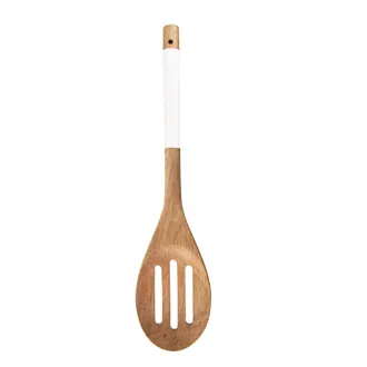 Acacia spoon with holes 30 cm WhiteLine O0021