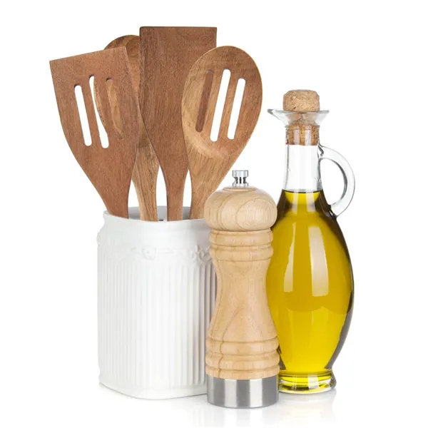 Acacia spoon with holes 30 cm WhiteLine O0021