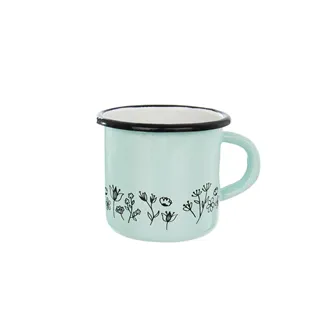 Green meadows enamel cup 8 cm O0089