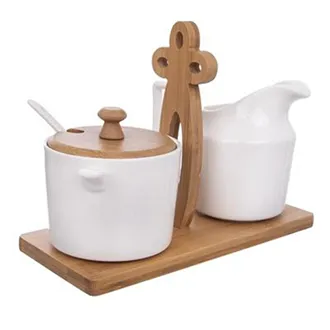 Milk jug + sugar bowl WHITELINE O0122 
