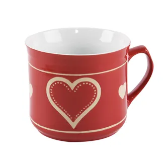 Ceramic mug heart O0186