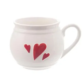 Mug ceramic HEARTS 0.8 l
