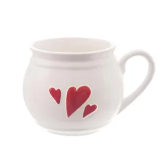 Mug ceramic HEARTS 0.45 l