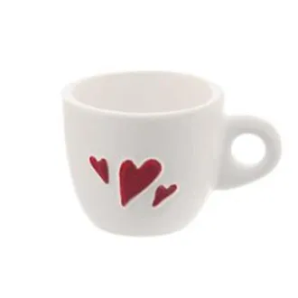 Cup caramic HEARTS 0.08 l O0276