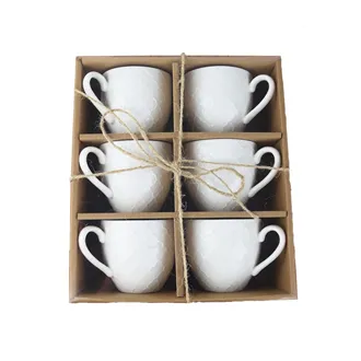 Cup porcelain WHITELINE 0,25 l, 6 pcs O0282