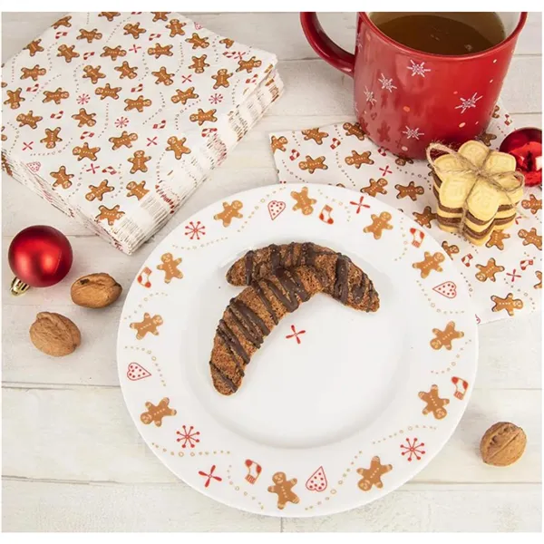 Porcelain dessert plate GINGERBREAD dia 20 cm  O0323