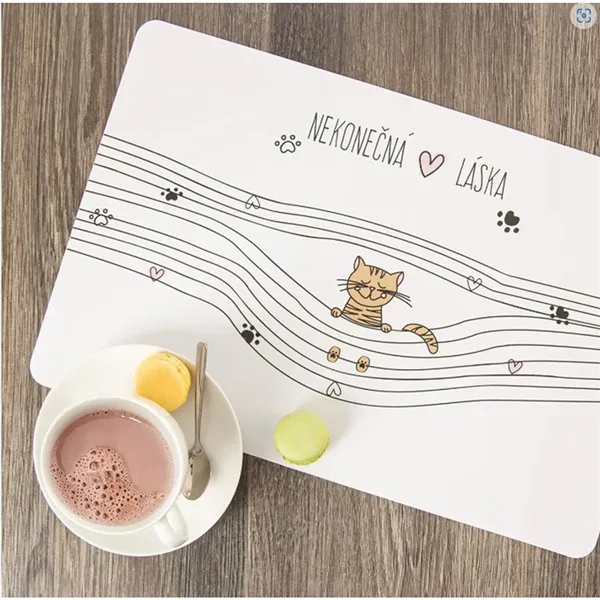 Place mat ENDLESS LOVE cat 43x28 cm  O0325