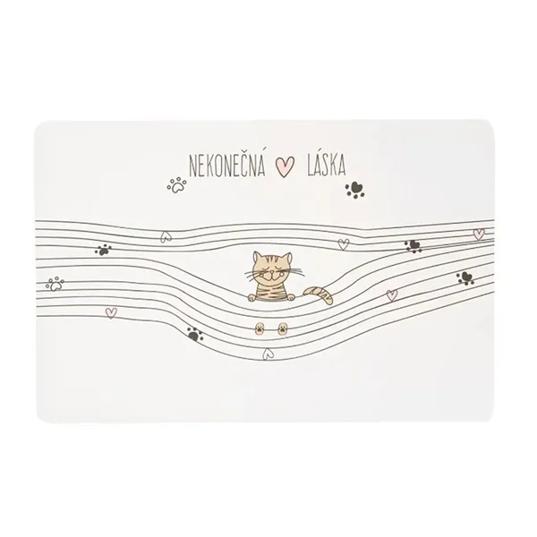Place mat ENDLESS LOVE cat 43x28 cm  O0325