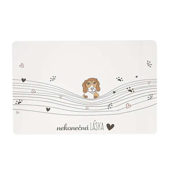 Place mat ENDLESS LOVE dog 43x28 cm  O0326