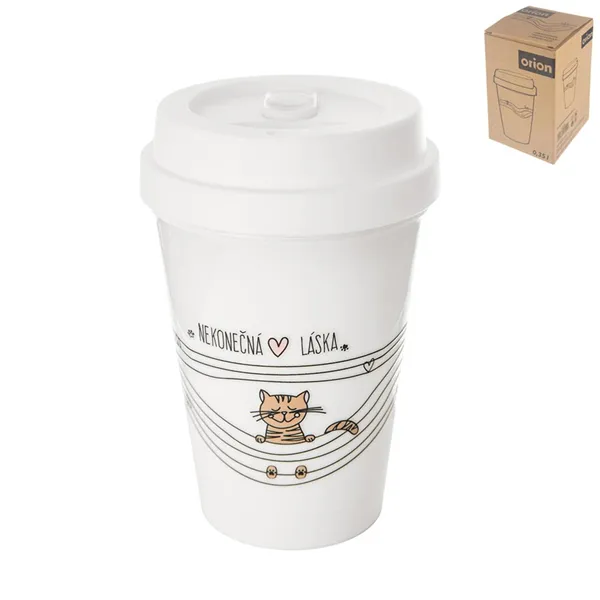 Mug thermal cup ENDLESS LOVE cat 0.35 l O0365