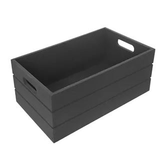 Wood box 36x26x15 cm anthracite