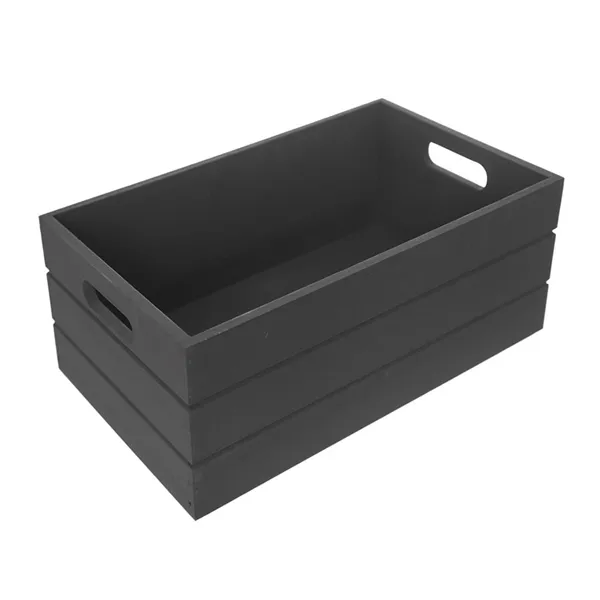 Wood box 36x26x15 cm anthracite