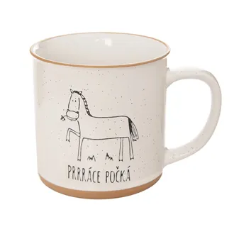 Ceramic mug FARM horse 0,53 l