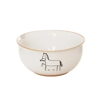 Bowl ceramic horse dia. 13.5 cm