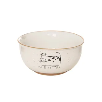 Bowl ceramic cow FARM dia. 13.5 cm