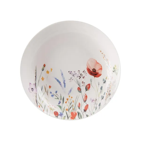 Porcelain deep plate POPPY dia. 20,5 cm O0559