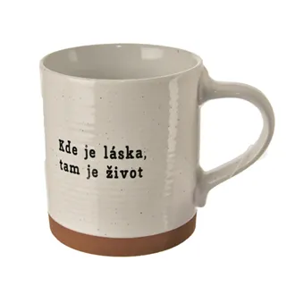 Ceramic mug Kde je láska O0572