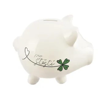 Money box Ker. For luck white 20x14x16.5 cm