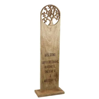 Board mango Our home 25x12x80 cm