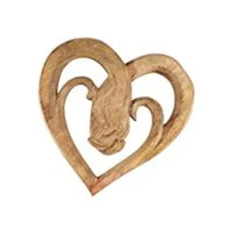 Heart mango hands 30x30x2.5 cm