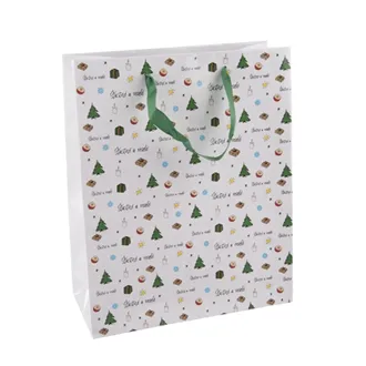 Paper gift bag Happy and cheerful 26x12x32 cm