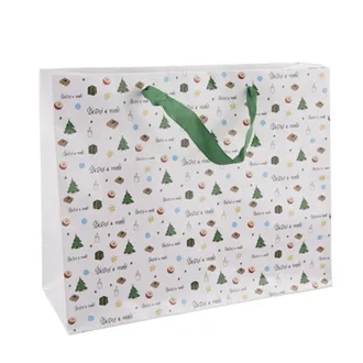 Paper gift bag Happy and cheerful 32x12x26 cm